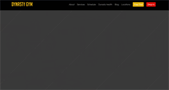 Desktop Screenshot of dynastygym.com